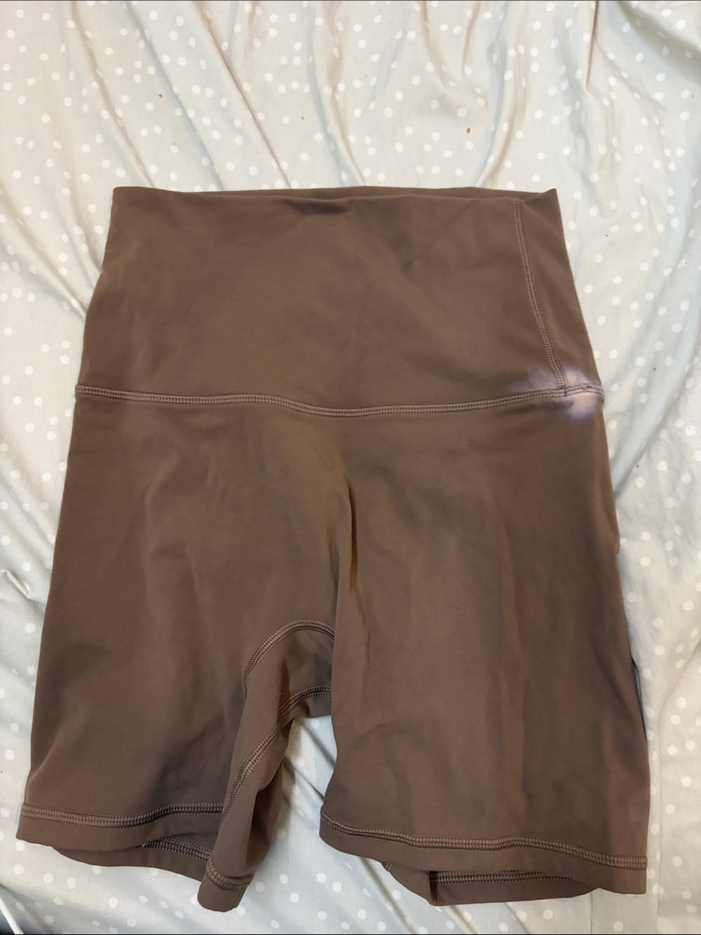 High-Waist Women’s Bike Shorts - Brown